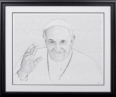 Pope Francis "Sermon on the Mount" Original Artwork by Dan Duffy